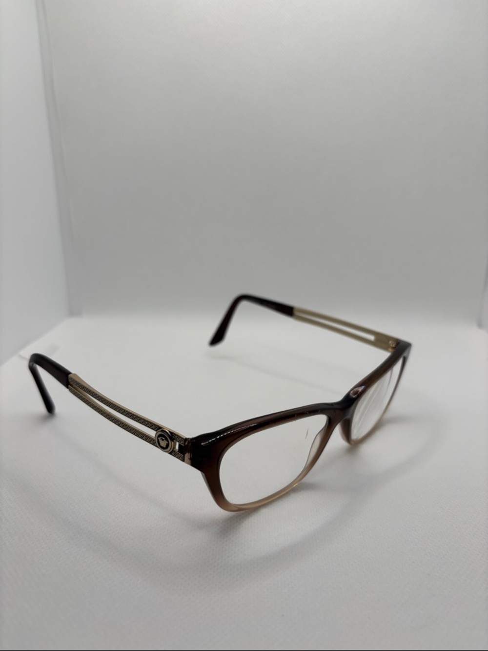 Versace Men’s Frame Eyeglasses Brown and Gold Metal Color RAM6816AA 140 RC003